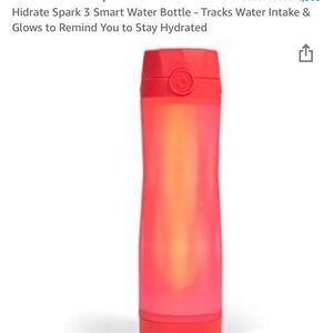 2 Hydrate Bottles Cups 20oz HydrateSpark Coral